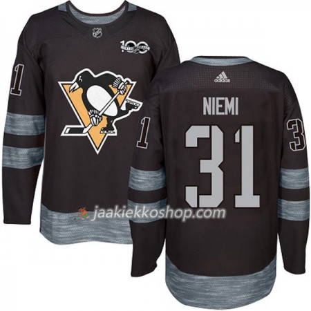 Miehille NHL Pittsburgh Penguins Pelipaita Antti Niemi 31 1917-2017 100th Anniversary Adidas Musta Authentic